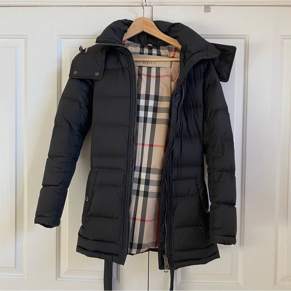 Burberry Brit Mareton Belted Down Coat
